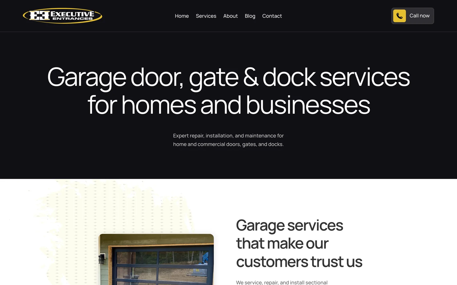 Services page