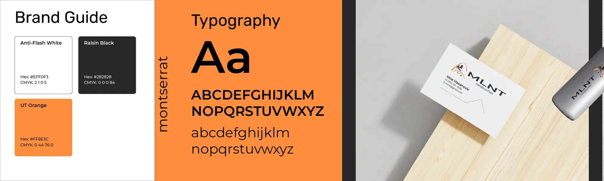 Brand guide: palette, typography and stationery