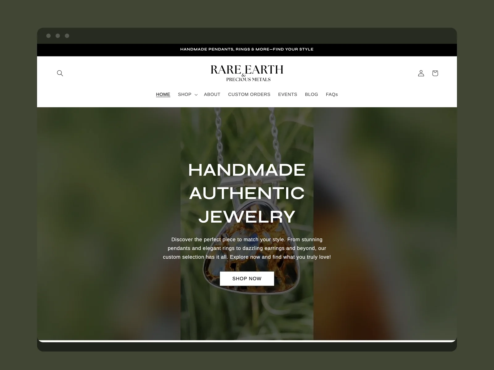 Rare Earth and Precious Metals, Jewelry deliverable