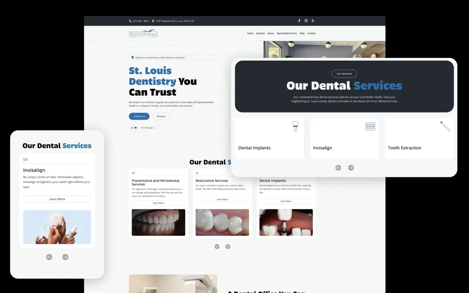Page and component details
