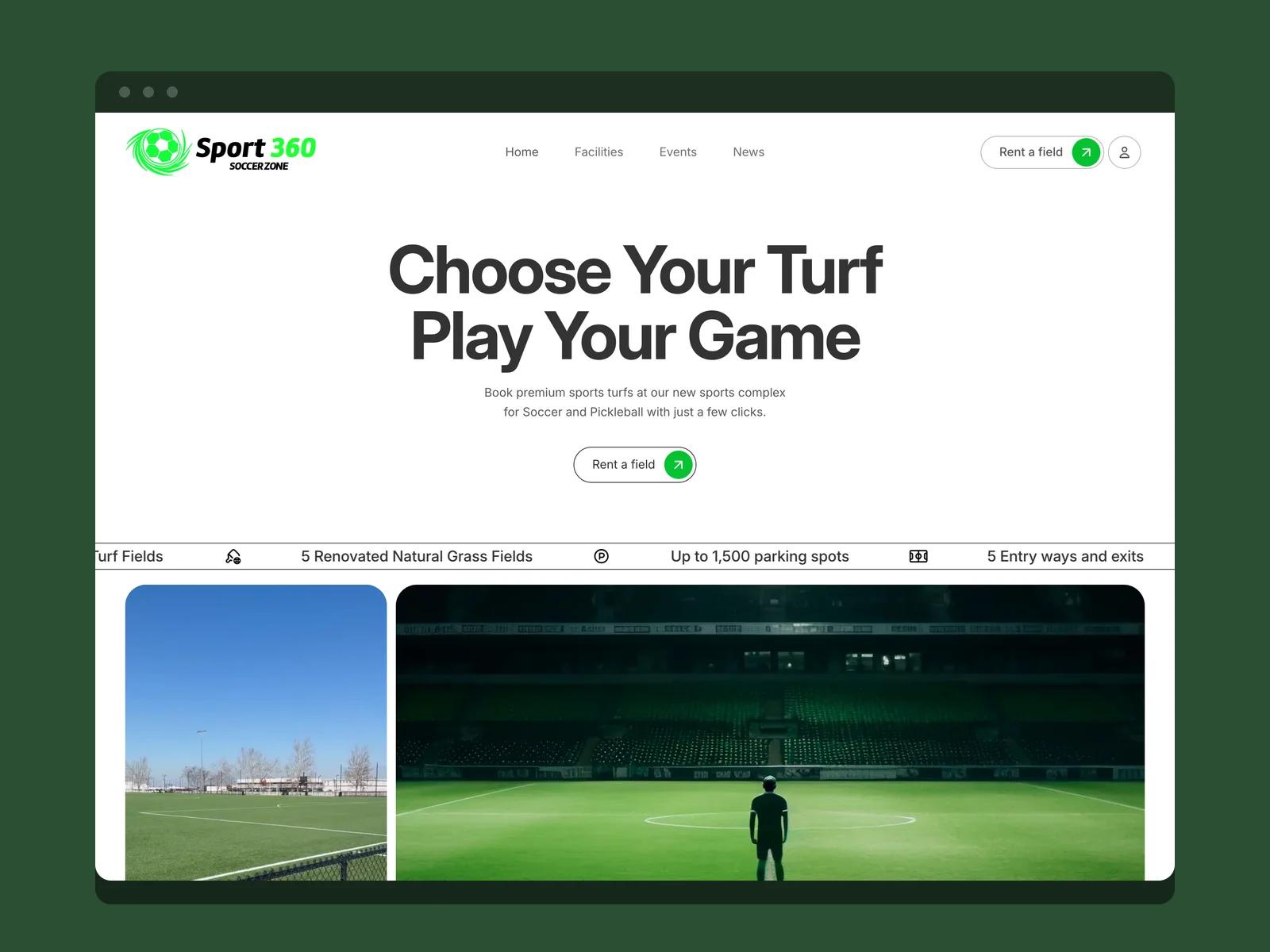 Sport 360 Soccer Zone, Sports facility deliverable