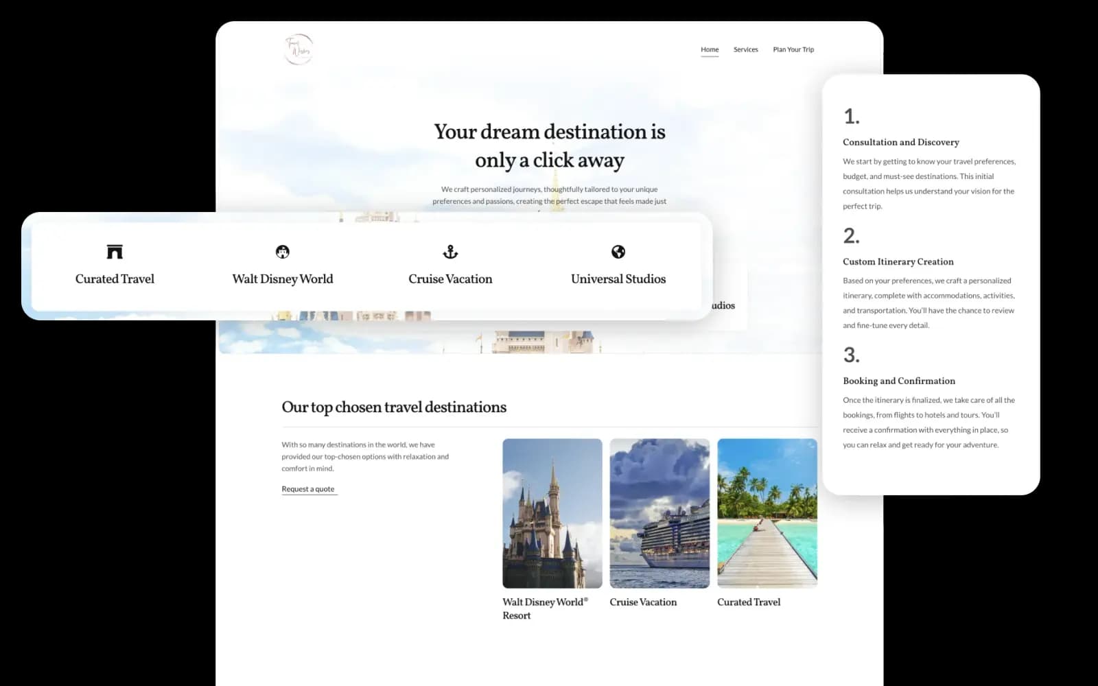 Page and component details