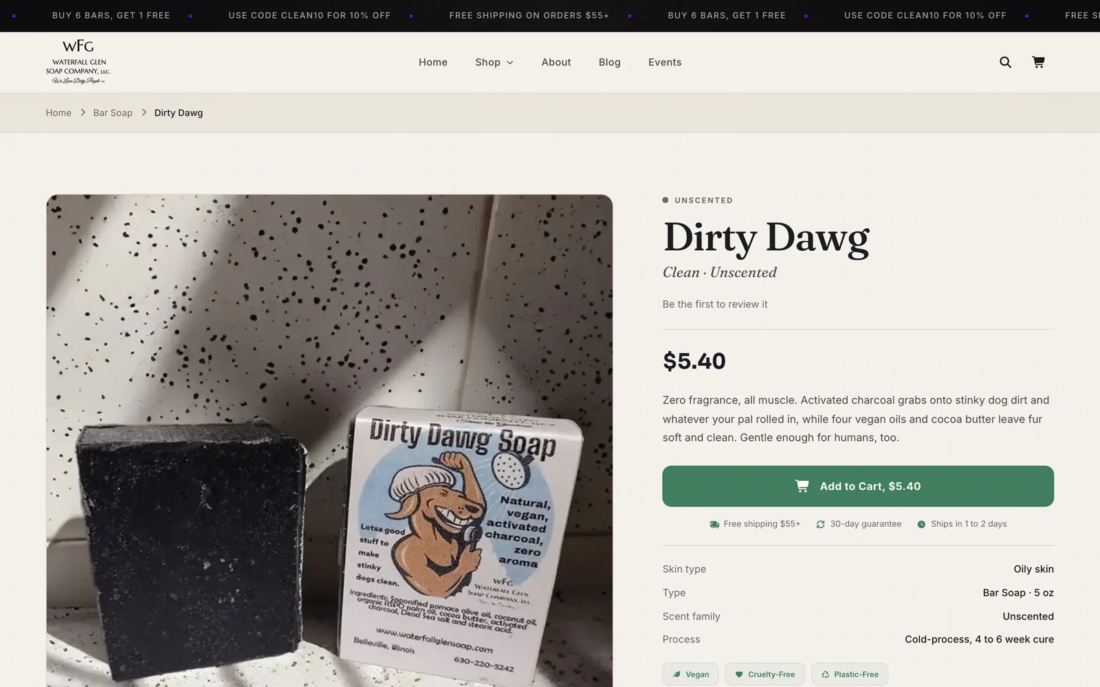 Product page