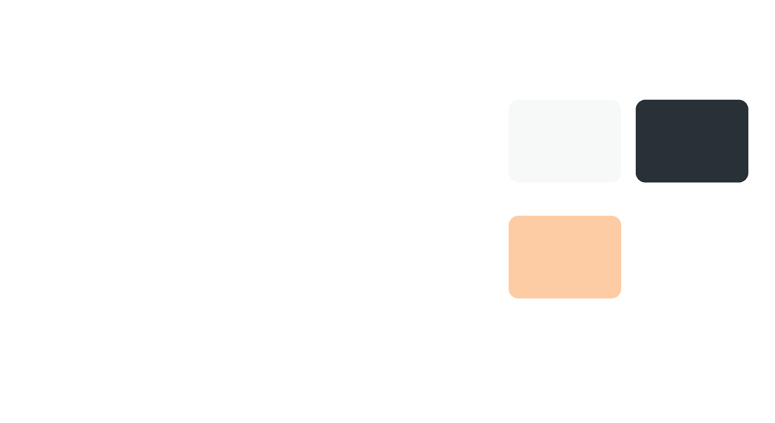 Garamond and Raleway fonts next to a white, black, and beige gold color palette.